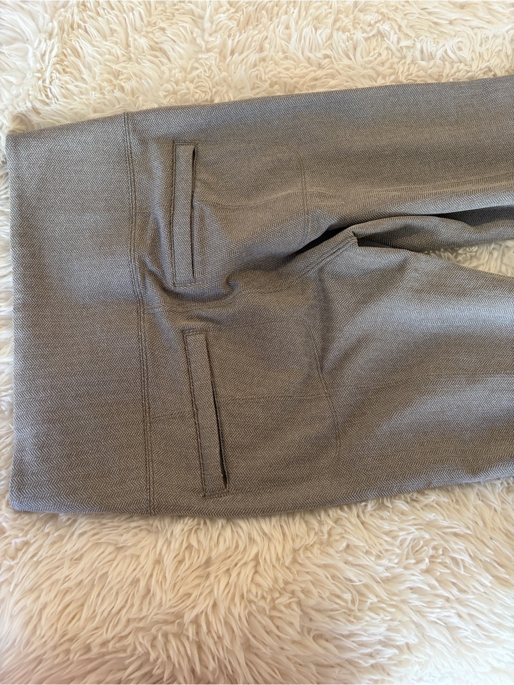 Athleta Gray Herringbone Ponte Leggings